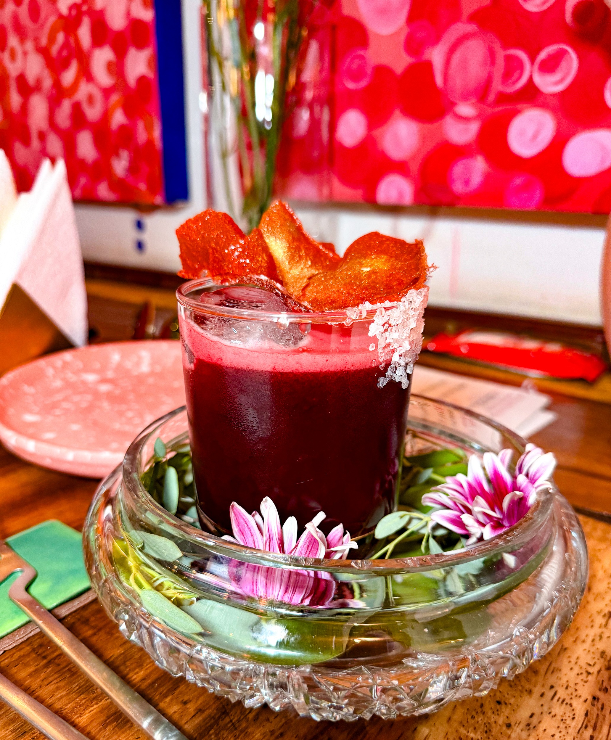 Guayabarosa cocktail Mezcal & Sal Puerto Vallarta