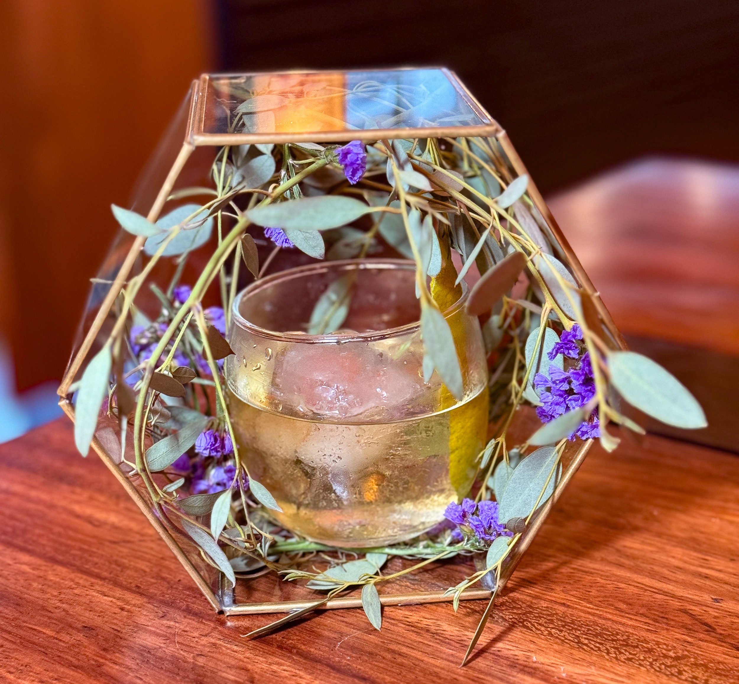 Old Fashioned cocktail Mezcal & Sal Puerto Vallarta