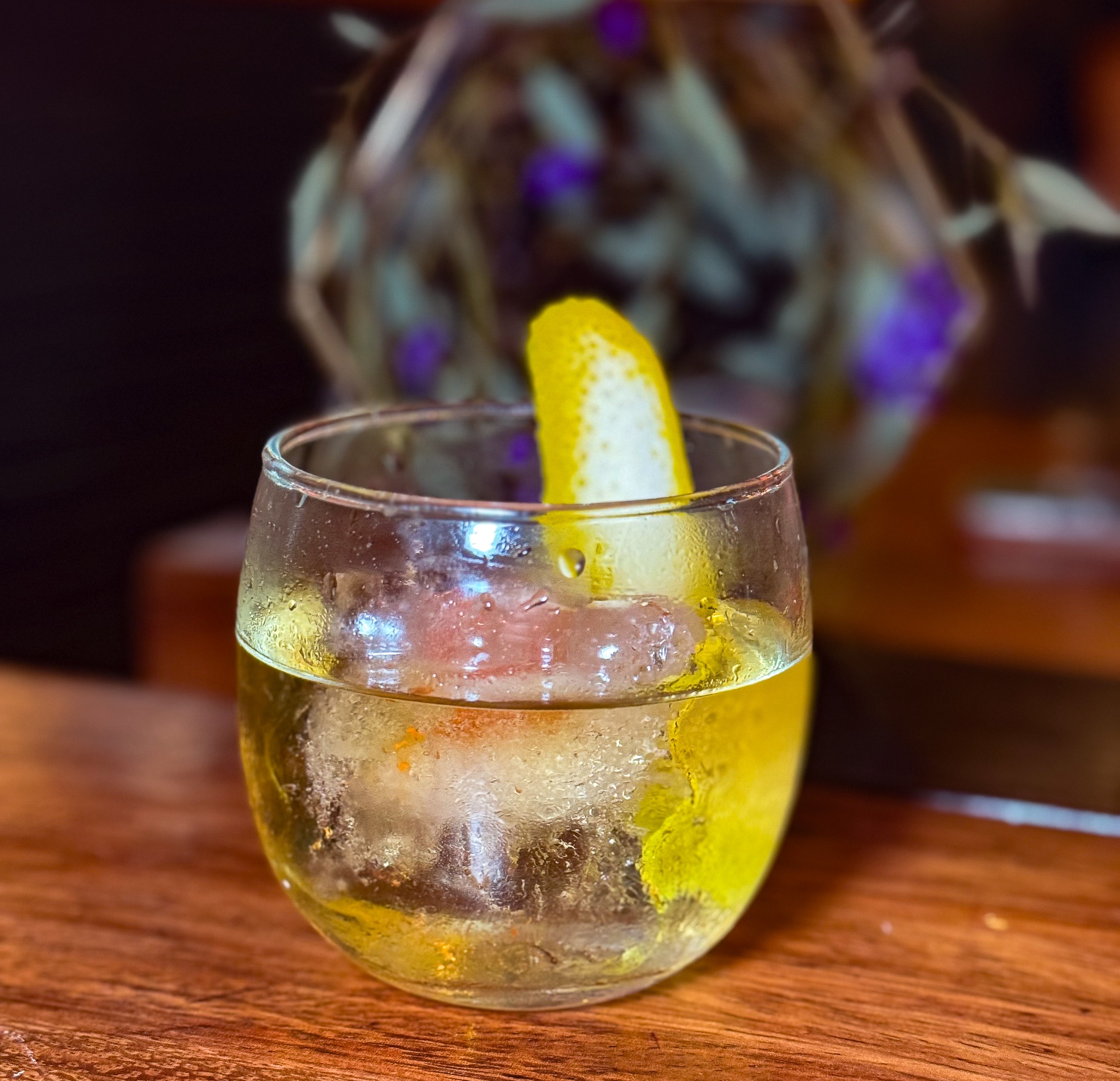 Old Fashioned cocktail Mezcal & Sal Puerto Vallarta