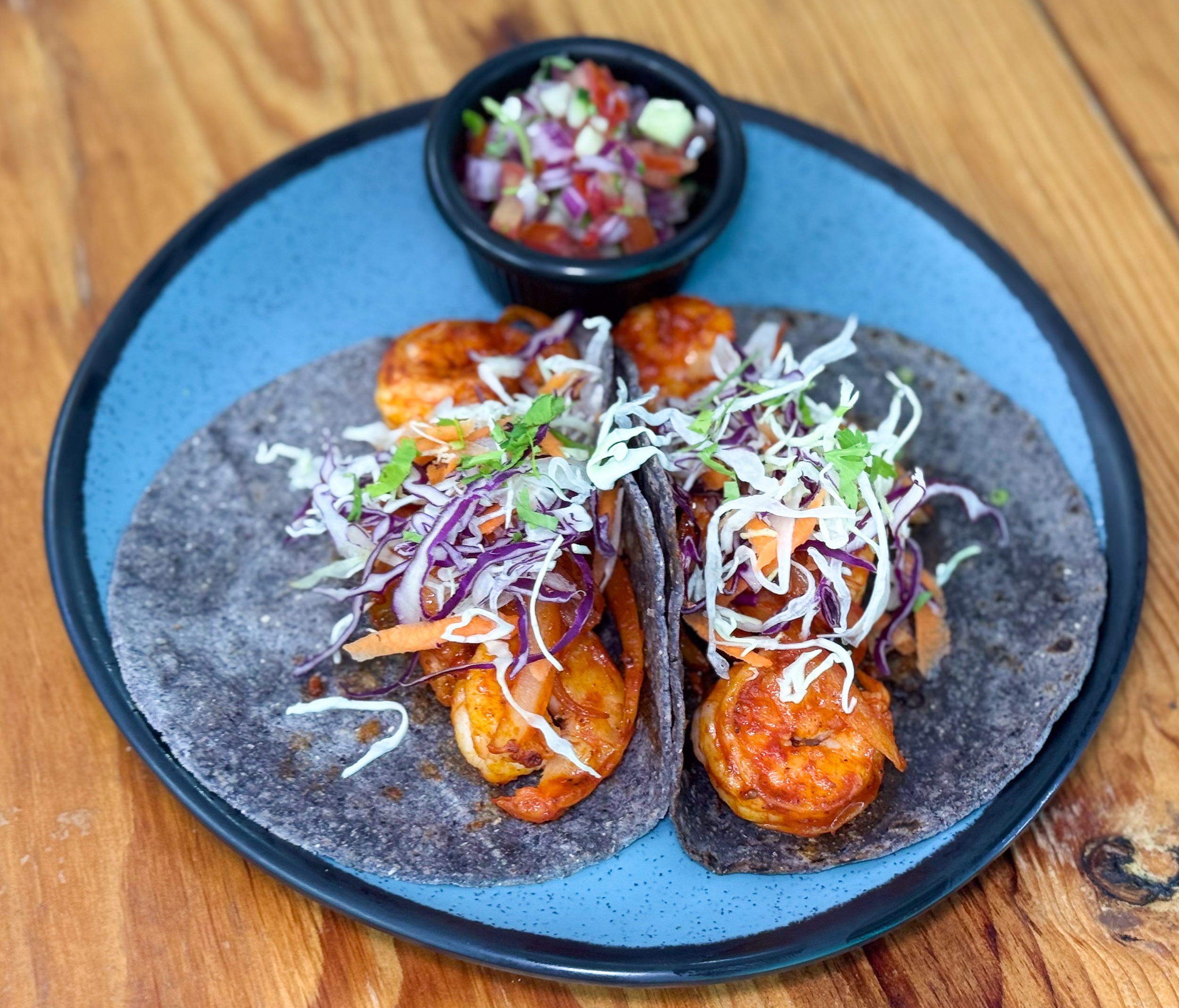 Tacos de Camaron Adobado Bahía 103
