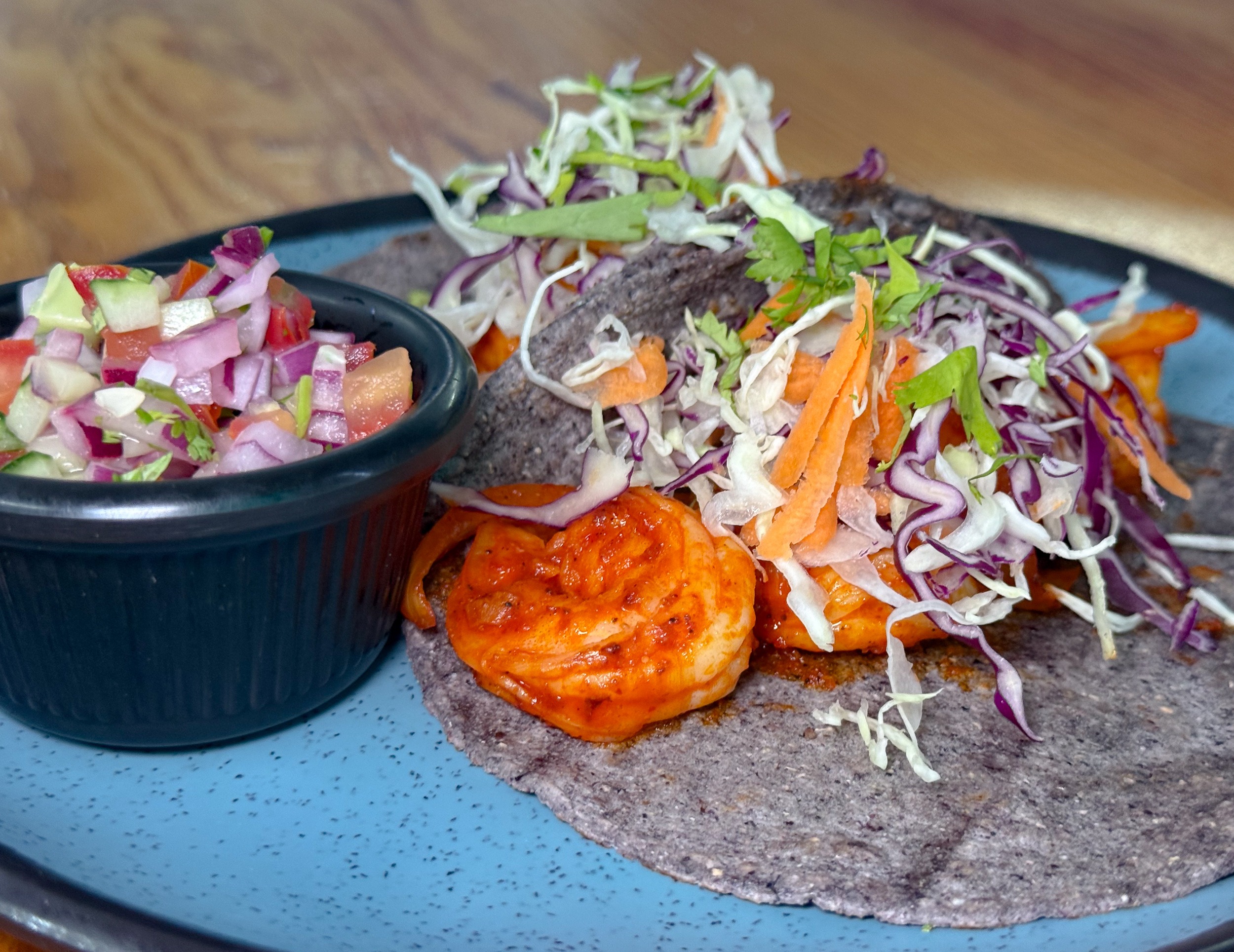 Tacos de Camaron Adobado Bahía 103