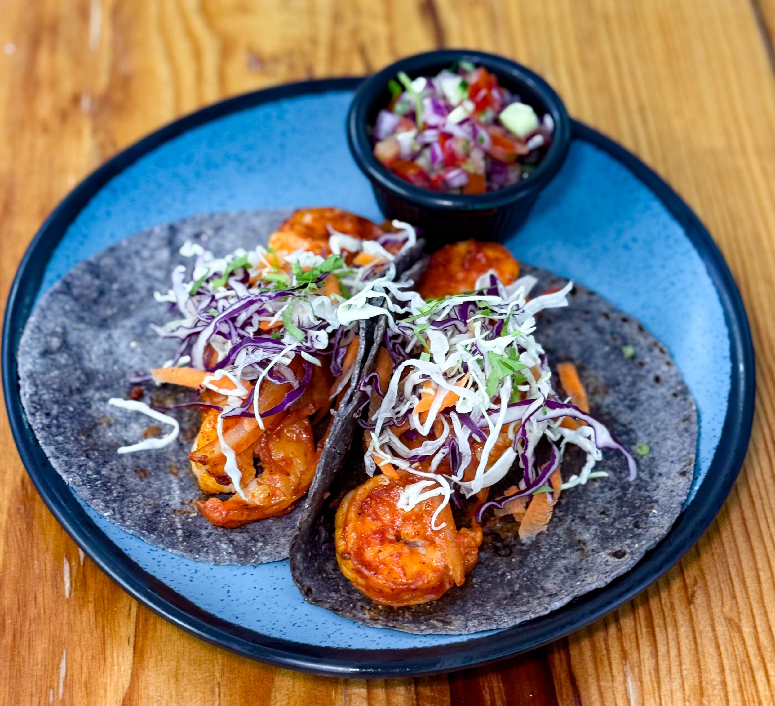 Tacos de Camaron Adobado Bahía 103