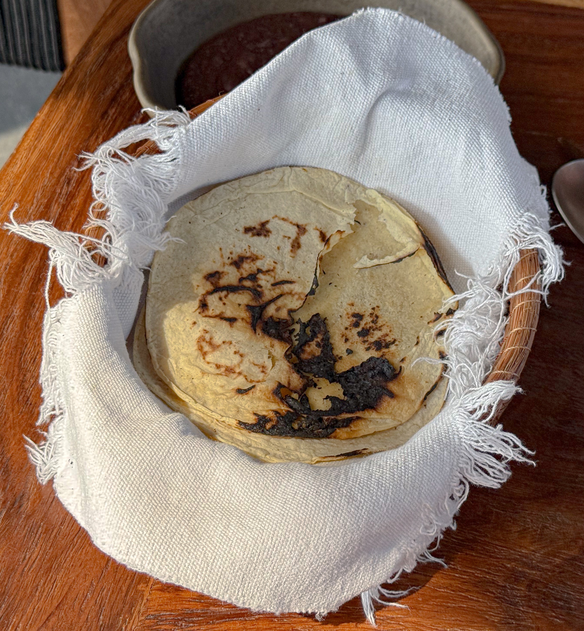 Charred Tortillas Cosecha Farm to Table