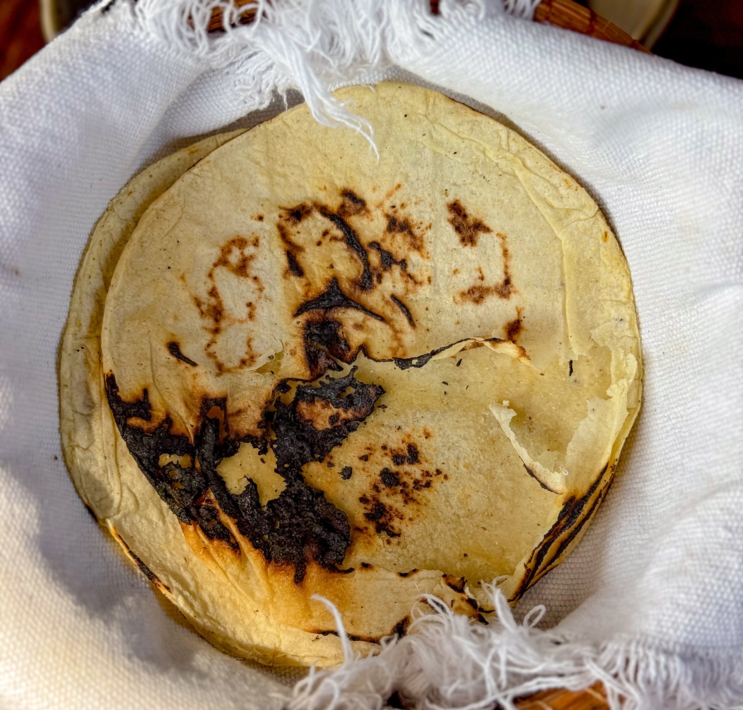 Charred Tortillas Cosecha Farm to Table