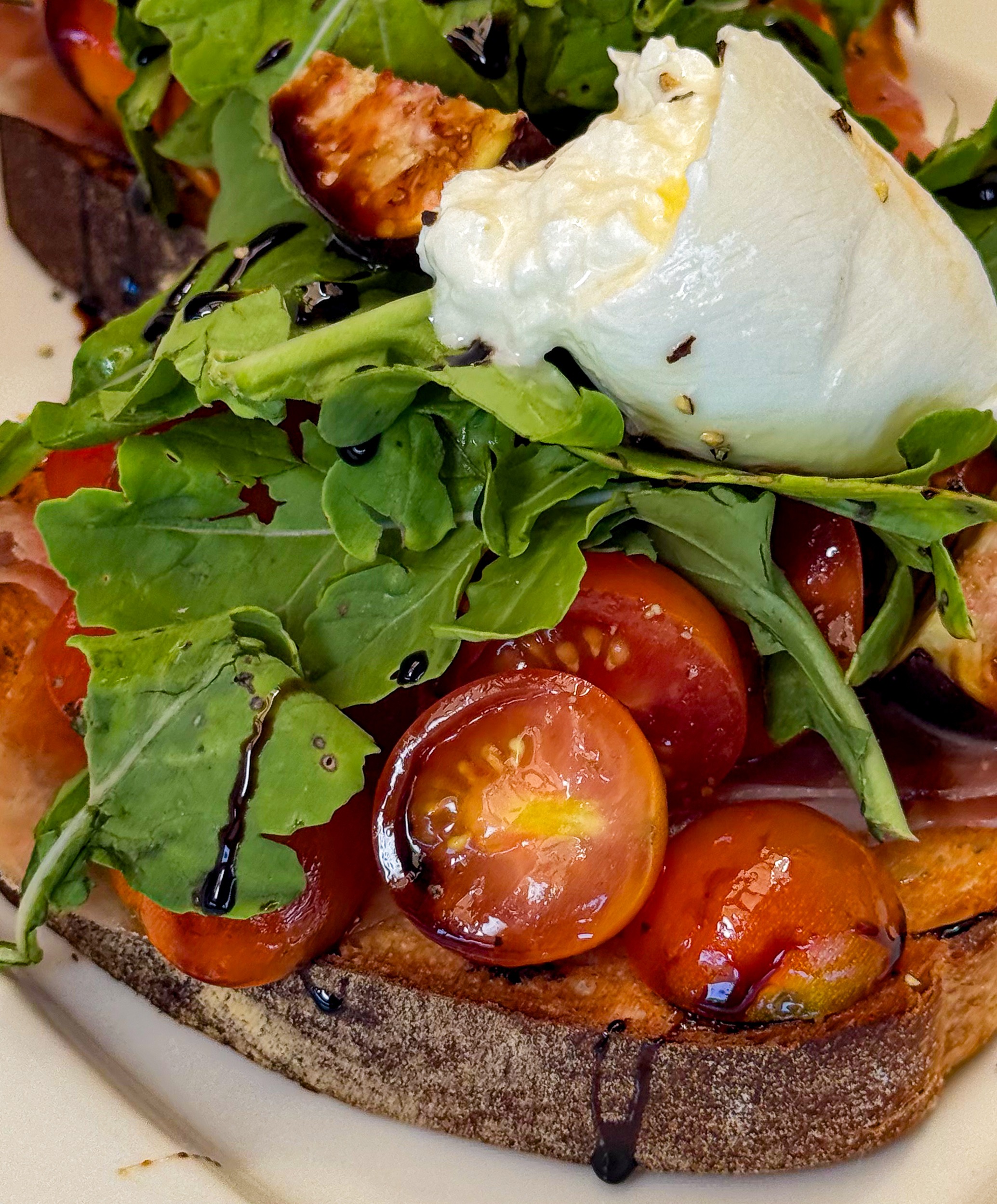 La Terrazza di Roma Bruschetta Burrata e Prosciutto